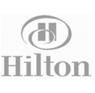 Digital signage at Hilton hotel.